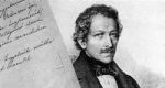 Vásárhelyi Pál vízépítő mérnök portréja és kézjegye egy 1846-ban kelt levélen