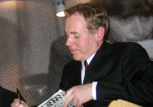 Bret Easton Ellis író Milánóban, 2005 (Fotó: Wikimedia/Flickr/AppleMark)