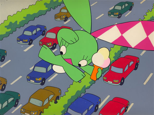 Marék Veronika: A kockásfülű nyúl fagyival (Fotó: marekveronika.hu)