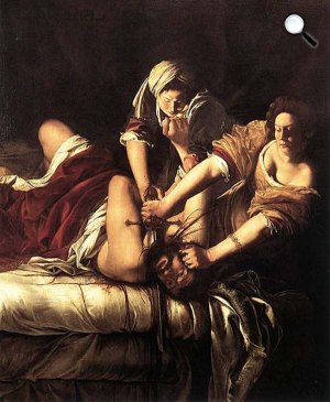 Artemisia Gentileschi - Judit lefejezi Holofernészt, második változat (1620)