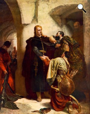 Benczúr Gyula: Hunyadi László búcsúja 1866