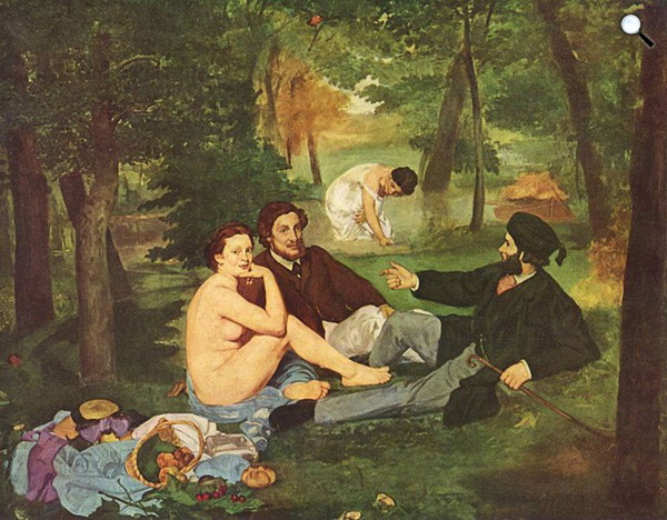 Édouard Manet - Reggeli a szabadban, 1863 (Musée d'Orsay)