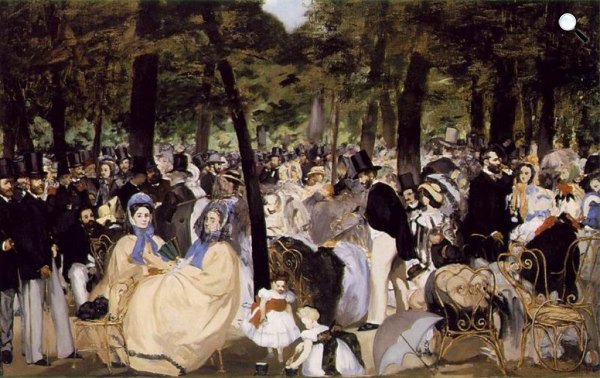 Édouard Manet - Zene a Tuilériák kertjében, 1860 (National Gallery, London)