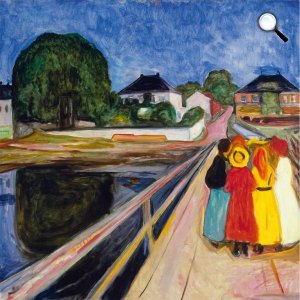 Edvard Munch, Lányok a hídon, 1902 (Munch Museum)