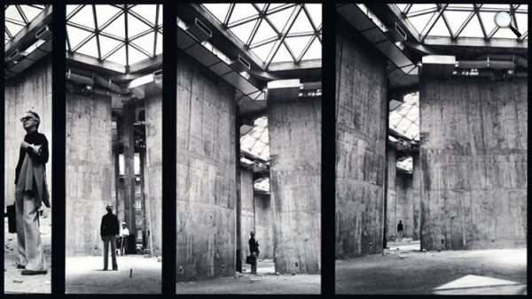 Vasarely kiállítás építése (Fotó: Fondationvasarely.fr)