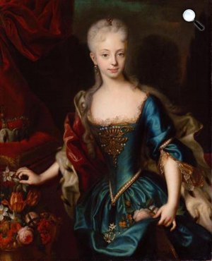 az ifjú Mária Terézia, 1727, Andreas Müller festménye