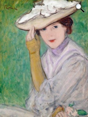 Rippl-Rónai József, Kalapos nő, 1927