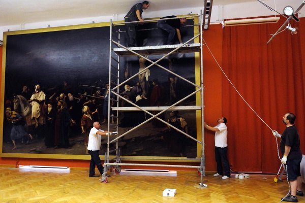 Munkácsy Mihály, Golgota Szeged (MTI Fotó: Kelemen Zoltán Gergely)