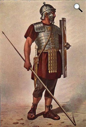 római kori legionárus (Forrás: A nagy képes világtörténet, MEK)