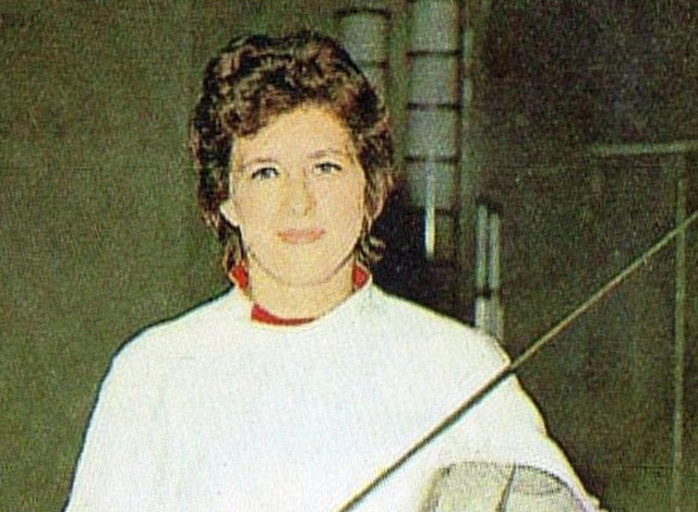 Rejtő Ildikó, Ujlaky Jenőné kétszeres olimpiai bajnok magyar tőrvívó, edző (Fotó: Panini/Wikimedia)