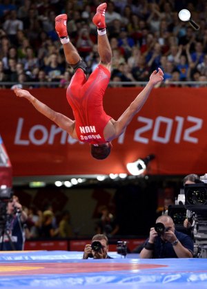 Módos Péter, bírkózó (MTI Fotó: Illyés Tibor)