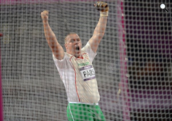 Pars Krisztián, kalapácsvetés, londoni olimpia (MTI Fotó: Kovács Tamás)
