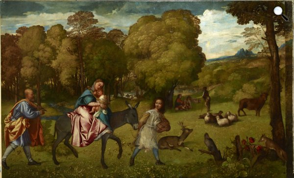Tiziano, Menekülés Egyiptomba, 1507
