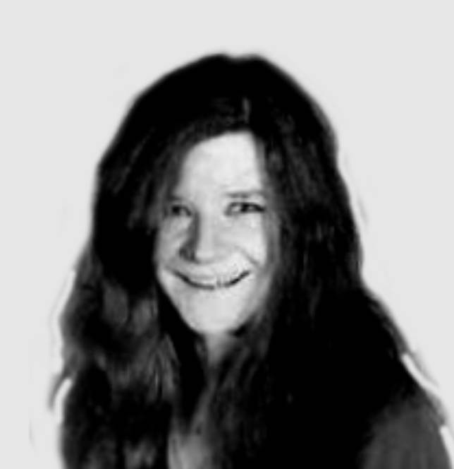 Janis Joplin (1943-1970) blues és rock énekesnő, személyi igazolvány-képe (Fotó: Wikimedia)