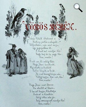 Arany János: Vörös rébék, Zichy Mihály rajza