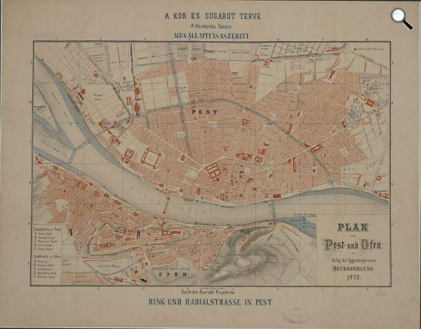 Budapest térkép, 1882
