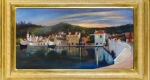 Csontváry Kosztka Tivadar, Traui tájkép naplemente idején, 1909