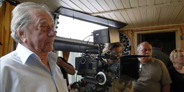 Makk Károly forgatáson (MTI Fotó)