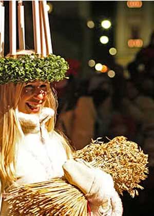 St. Lucia, karácsony, Svédország