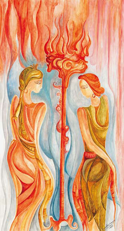 Hermann Hesse: Sziddhárta (illusztráció, Sziddhárta és Govinda))