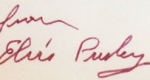 Elvis Presley aláírása (Forrás: Elvistoday)