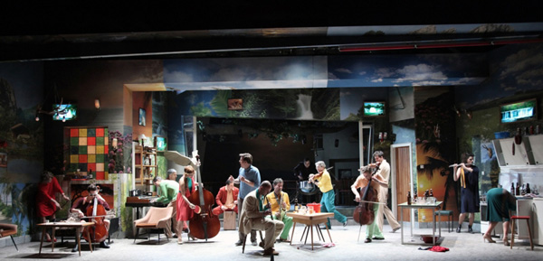 Goldoni: A nyaralás - Rajkai Zoltán, Ónodi Eszter és Fekete Ernő (Fotó: Szalontai Ábel)