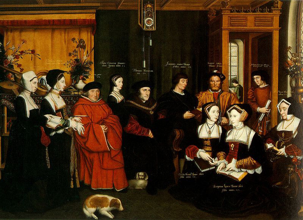 Thomas More családjával, 1592 (Forrás: Wikimédia)