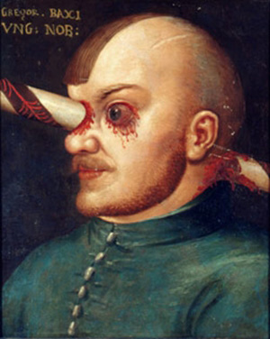 festmény Gregor Baciról (Baci Gergely)