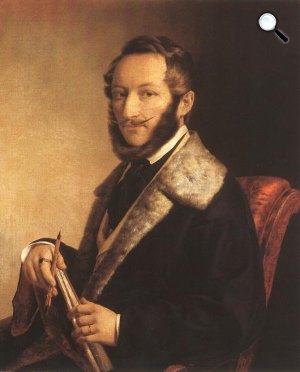 Barabás Miklós: Önarckép, 1841 (Forrás: MEK)