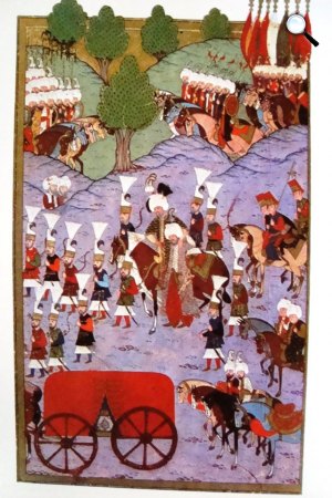 Nagy Szulejmán szultán a magyarországi hadjáratán, 1566-ban, Topkaj Szeráj Múzeum