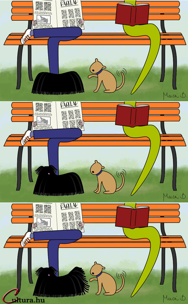 Kígyó a városban - Itt a Wifi, hol a puli? (Rajzolta: Mucsi Boglárka)