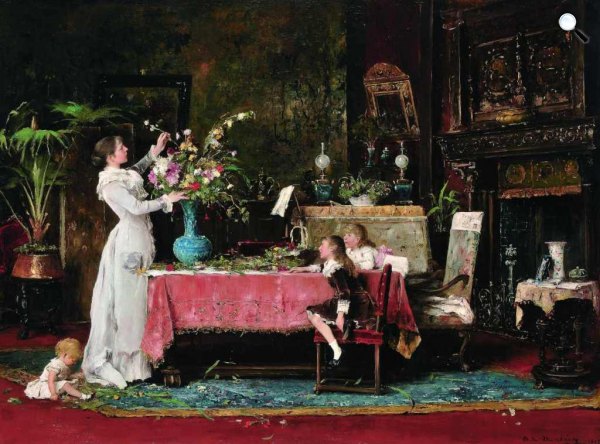 Munkácsy Mihály: Apa születésnapja, 1882