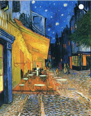 Vincent van Gogh: Terasz éjjel, 1889