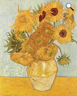 Vincent van Gogh: Váza tizenkét napraforgóval, 1888
