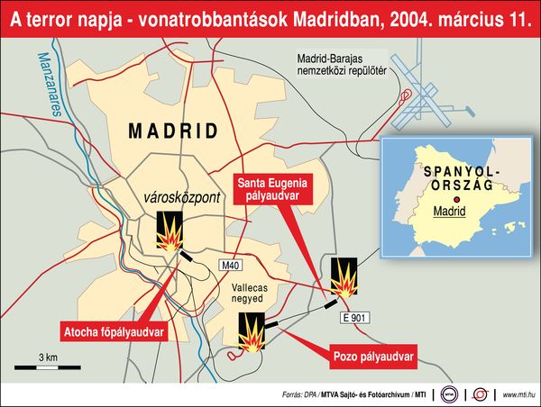 terrorizmus Madridban, 2004. március 11. (Forrás: MTVA/MTI) 