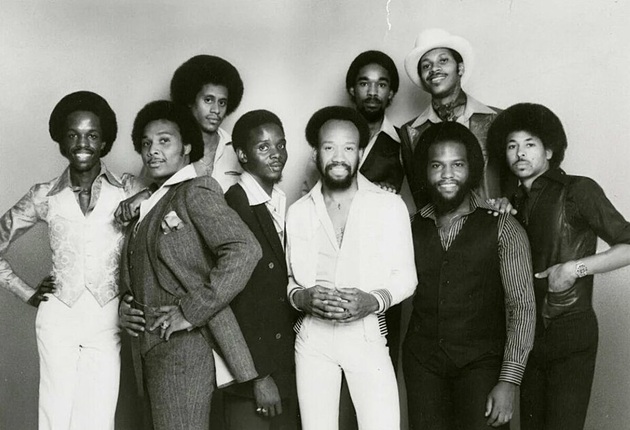 Earth Wind and Fire zenekar, 1970 (Fotó: Wikimedia/Columbia Records)
