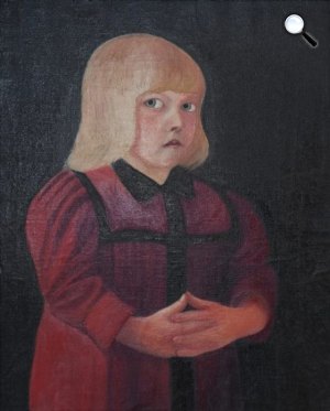 Csontváry: Piros ruhás gyermek, 1894 körül, magángyűjtemény
