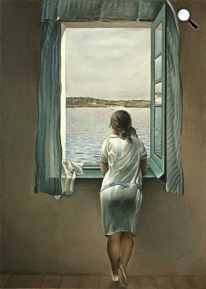 Salvador Dalí: Lány az ablakban, 1925