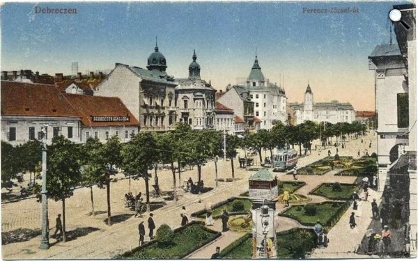 Debrecen, Piac utca, 1910 körül (Wikipédia)