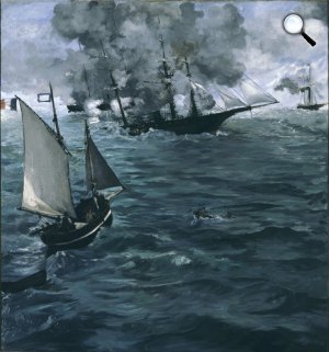Édouard Manet: Kearsarge és az Alabama csatájá, 1864