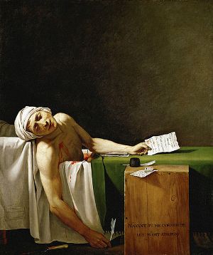 Jacques-Louis: David Marat halála, 1793