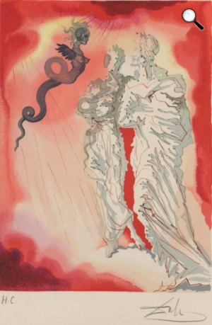 Salvador Dali: Dante: Isteni színjáték, illusztráció