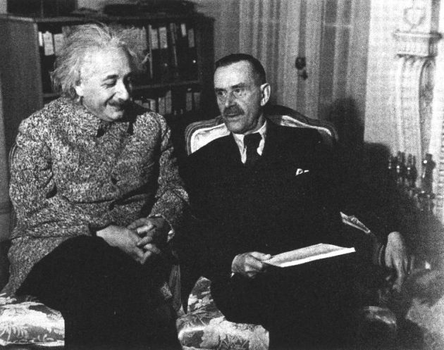 Thomas Mann és Albert Einstein, Princeton, 1938