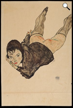 Egon Schiele: Fekvő nő, 1916