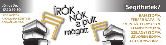 Írók nők a pult mögött - Könyvhét