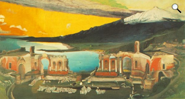 Csontváry Kosztka Tivadar: A taorminai görög színház romjai, 1904-5