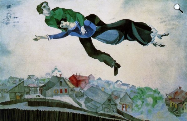Marc Chagall: Over the Town  (Forrás: Wikipédia)