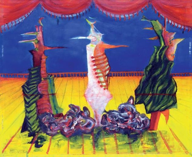 El Kazovszkij : Sivatagi balett, 1980 (Forrás: viragjuditgaleria.hu)