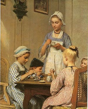 Arnol Anker: Gyerekreggeli, 1879