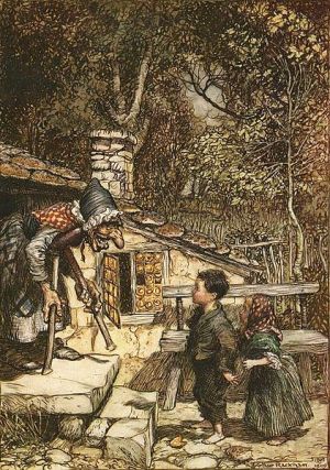 Grimm testvérek: Jancsi és Juliska, Rackham, 1909 (Forrás: Wikipédia)